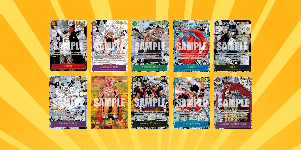 Carte Manga One Piece TCG : liste complète de toutes les cartes