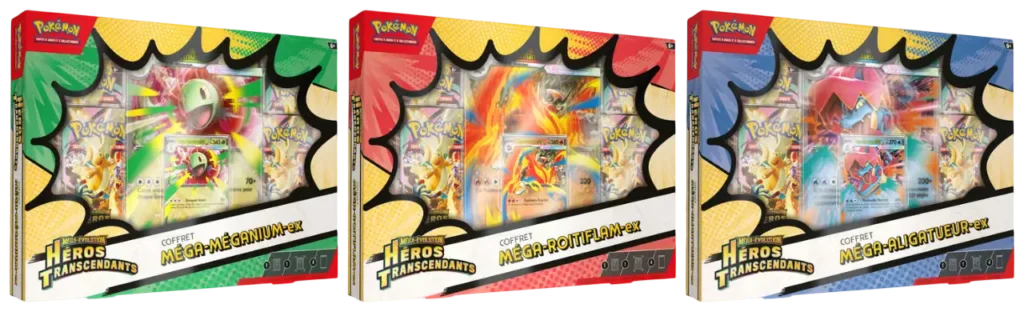 Coffret Mega Meganium ou Aligatueur ou Roitiflam